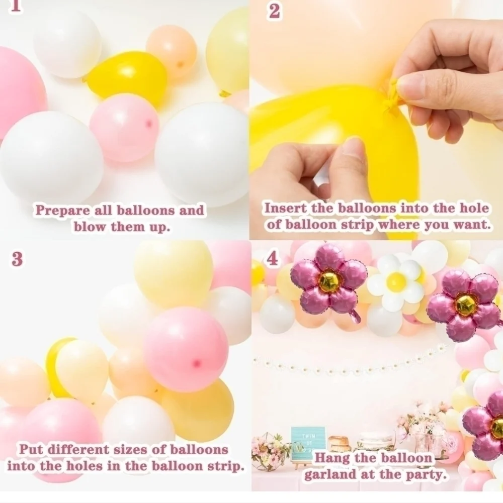 3/$15 Daisy Balloon Arch Set